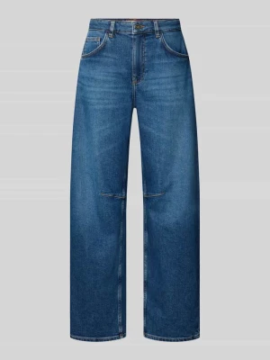 Jeansy o kroju barrel fit z wpuszczanymi kieszeniami model 'Dara' MOS MOSH Jeansowy niebieski