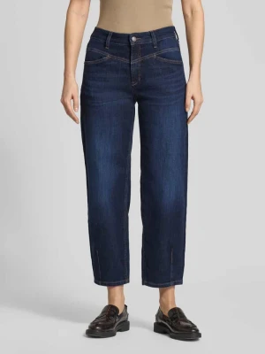Jeansy o kroju barrel fit z wpuszczanymi kieszeniami model ‘Elin’ CAMBIO