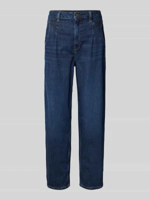 Jeansy o kroju barrel leg z mieszanki bawełny s.Oliver RED LABEL