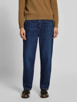 Jeansy o kroju barrel leg z mieszanki bawełny s.Oliver RED LABEL