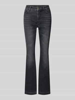 Jeansy o kroju bootcut z mieszanka bawełny model 'FRENDA' Marc Cain Średnioszary