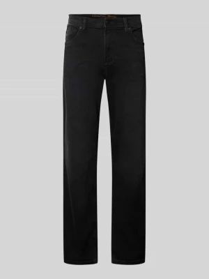 Jeansy o kroju comfort fit z wpuszczanymi kieszeniami Christian Berg Czarny