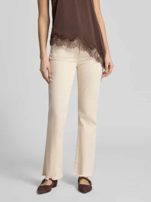 Jeansy o kroju flared fit z naszywanymi kieszeniami model 'Ashley' MOS MOSH