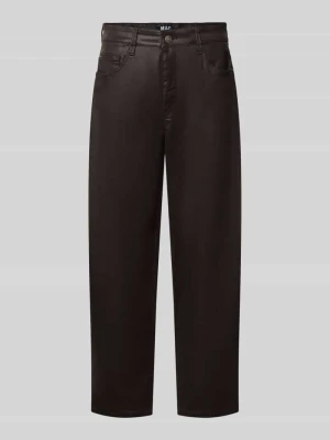 Jeansy o kroju loose fit barrel z mieszanki modalu model 'DANNI 2.3' MAC Ciemnobrązowy