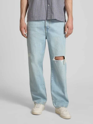Jeansy o kroju loose fit z czystej bawełny model 'FADE' Only & Sons