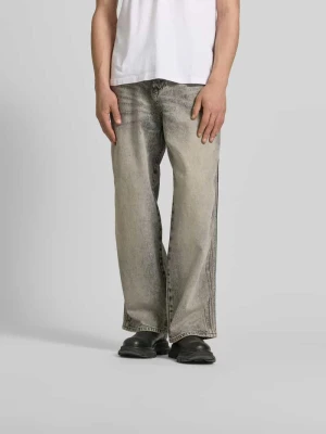 Jeansy o kroju loose fit z mieszanki bawełny Diesel Jasnoszary