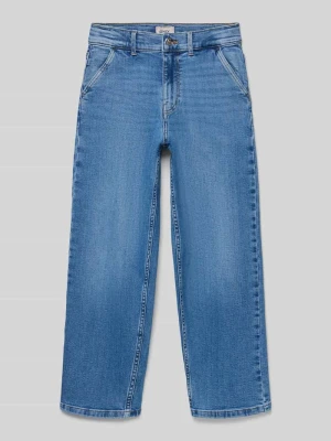 Jeansy o kroju loose fit z mieszanki bawełny model „GIA” Only Niebieski