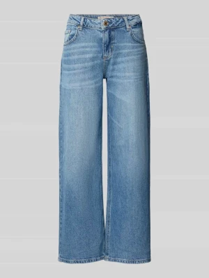 Jeansy o kroju low rise krój baggy z wpuszczanymi kieszeniami model 'WIDE LOW' Guess Jasnoniebieski