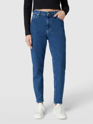 Jeansy o kroju mom fit z detalem z logo Calvin Klein Jeans