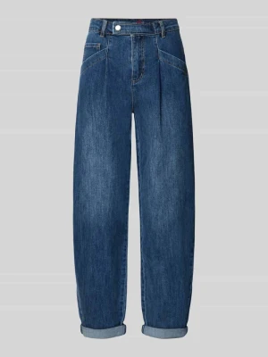 Jeansy o kroju regular fit typu barrel z mieszanki bawełny model 'Studio Pants' Buena Vista Jasnoniebieski