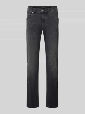 Jeansy o kroju regular fit w 5 kieszeni Bugatti Średnioszary