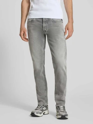 Jeansy o kroju regular fit w 5 kieszeni model 'Grover' Replay