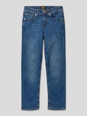Jeansy o kroju regular fit z 5 kieszeniami model ‘CLARK’ Jack&Jones Niebieski