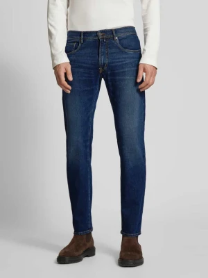 Jeansy o kroju regular fit z 5 kieszeniami model ‘LYON’ Pierre Cardin Niebieski