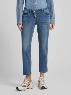 Jeansy o kroju regular fit z asymetryczną listwą guzikową model ‘Malibu’ Buena Vista