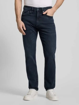 Jeansy o kroju regular fit z detalem z logo model ‘MAINE’ Boss Orange