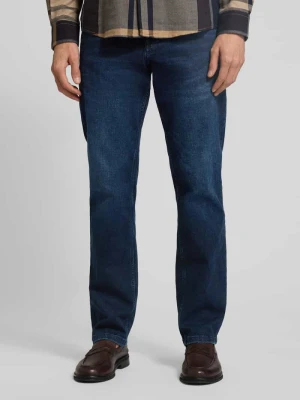 Jeansy o kroju regular fit z efektem znoszenia Christian Berg Men