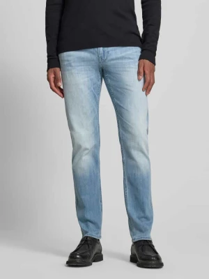Jeansy o kroju regular fit z efektem znoszenia model ‘Nightflight’ PME Legend