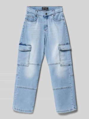 Jeansy o kroju regular fit z kieszeniami cargo Blue Effect
