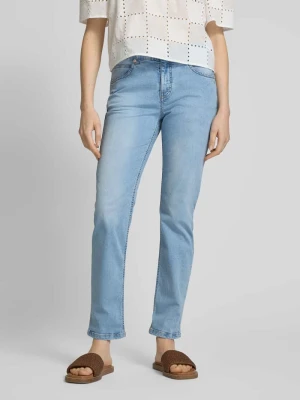 Jeansy o kroju regular fit z krytym rozporkiem model ‘Sue’ MAC