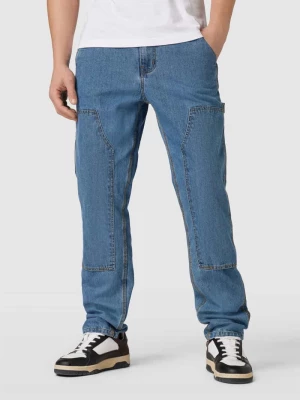 Jeansy o kroju regular fit z materiałowym obszyciem na kolanach Urban Classics