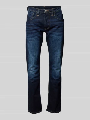 Jeansy o kroju regular fit z mieszanki bawełny model ‘CASH’ Pepe Jeans Jeansowy niebieski