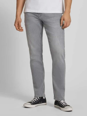 Jeansy o kroju regular fit z prostymi nogawkami z mieszanka bawełny model 'WEFT' Only & Sons