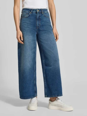 Jeansy o kroju regular fit z szeroką nogawką z czystej bawełny model ‘Geredith’ HUGO