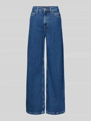 Jeansy o kroju regular fit z szeroką nogawką z czystej bawełny model ‘THE MARLENE’ Boss Orange