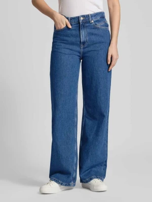 Jeansy o kroju regular fit z szeroką nogawką z czystej bawełny model ‘THE MARLENE’ Boss Orange