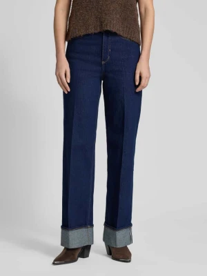 Jeansy o kroju regular fit z szeroką nogawką z mieszanki bawełny Tom Tailor Denim