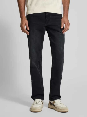 Jeansy o kroju regular fit z wpuszczanymi kieszeniami Christian Berg Men