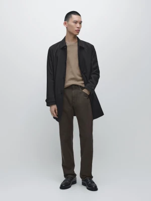 Jeansy O Kroju Relax Fit - Brązowy - - Massimo Dutti - Mężczyzna