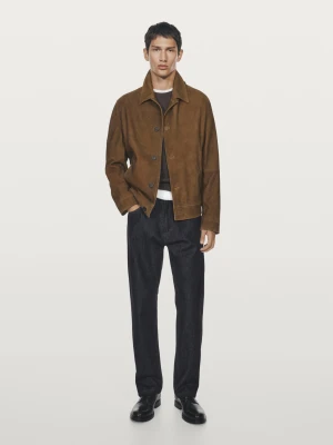 Jeansy O Kroju Relax Fit - Granatowy - - Massimo Dutti - Mężczyzna