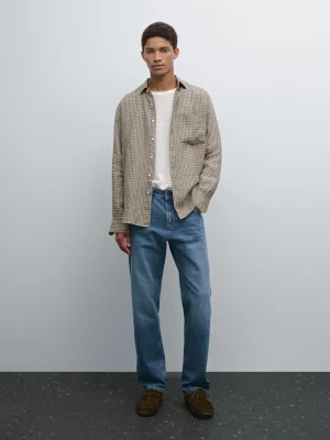 Jeansy O Kroju Relax Fit - Indygo - - Massimo Dutti - Mężczyzna