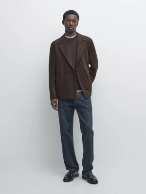 Jeansy O Kroju Relax Fit - Niebieski - - Massimo Dutti - Mężczyzna