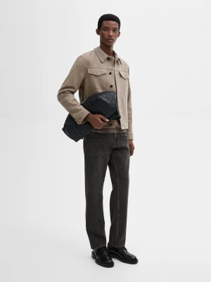 Jeansy O Kroju Relax Fit - Szary - - Massimo Dutti - Mężczyzna