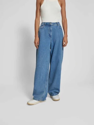 Jeansy o kroju relaxed fit z 5 kieszeniami Remain Jeansowy niebieski