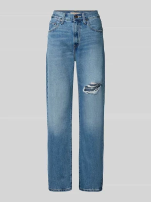 Jeansy o kroju relaxed fit z czystej bawełny model 'EASY DAD' Levi's Jasnoniebieski