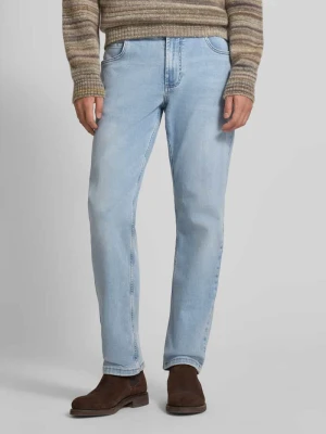 Jeansy o kroju relaxed fit z efektem znoszenia Christian Berg Men