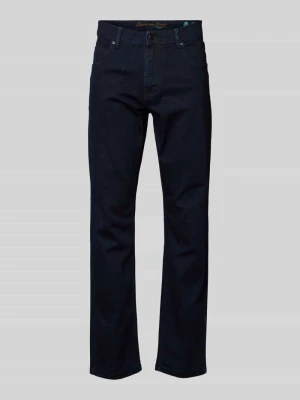 Jeansy o kroju regular fit z efektem znoszenia Christian Berg Men