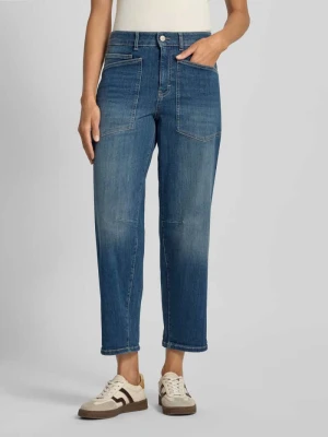 Jeansy o kroju relaxed fit z efektem znoszenia model ‘Melly breeze’ OPUS PANTS