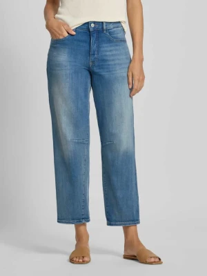 Jeansy o kroju relaxed fit z efektem znoszenia model ‘Melly relax’ OPUS PANTS