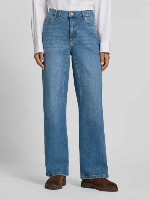Jeansy o kroju relaxed fit z wpuszczanymi kieszeniami model 'Bine Ada Cut' MSCH Copenhagen Jeansowy niebieski