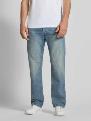 Jeansy o kroju relaxed straight fit z efektem znoszenia model ‘555’ Levi's®