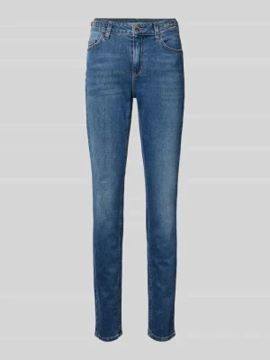 Jeansy o kroju skinny fit z 5 kieszeniami model ‘DIVINE’ Liu Jo White