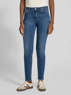 Jeansy o kroju skinny fit z 5 kieszeniami model ‘DIVINE’ Liu Jo White