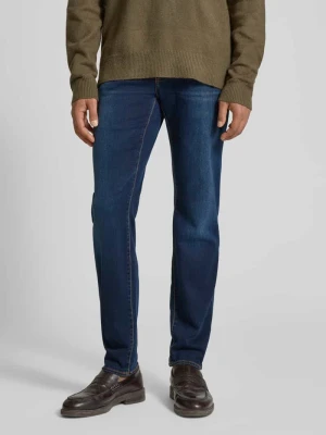 Jeansy o kroju skinny fit z dodatkiem lyocellu model ‘Chris’ BRAX Ciemnoniebieski melanż