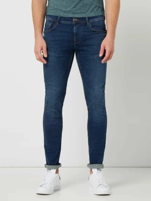 Jeansy o kroju skinny fit z dodatkiem streczu model ‘Curver’ Tom Tailor Denim