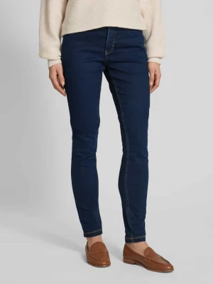 Jeansy o kroju skinny fit z dodatkiem streczu model ‘Dream Skinny’ MAC Granatowy
